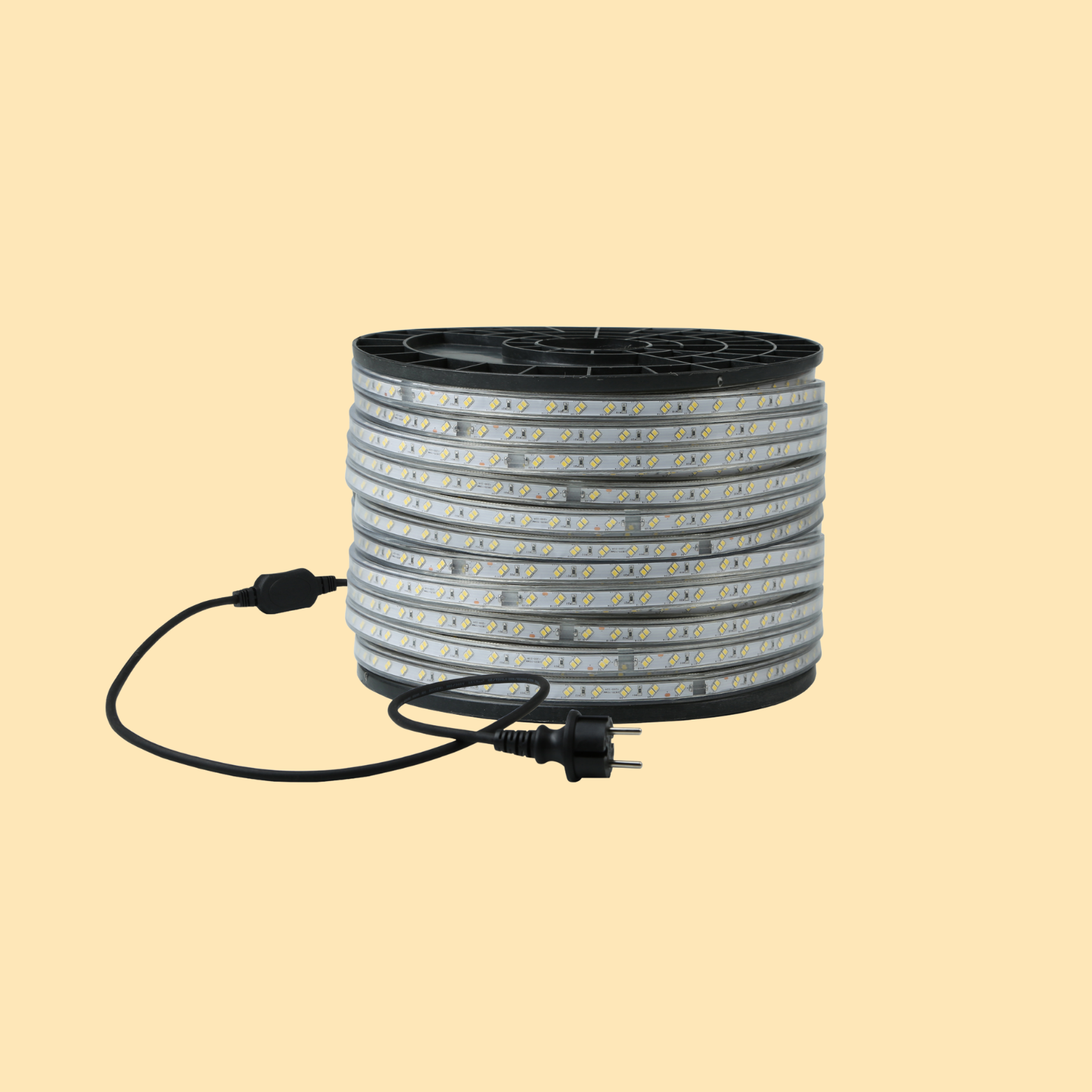 Ruban LED chantier 25m / 50m – éclairage professionnel extérieur IP65 haute visibilité