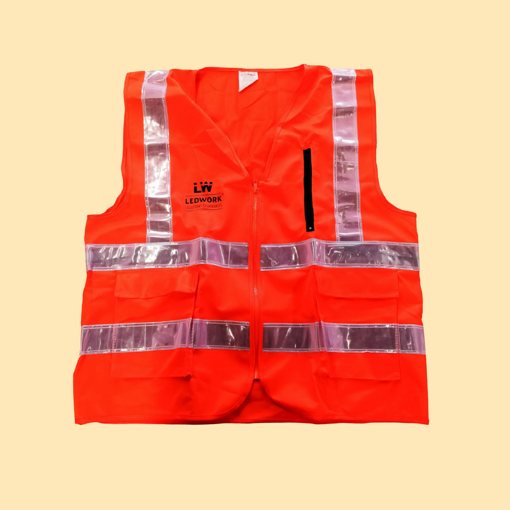 Gilet de sécurité réfléchissant – lumineux