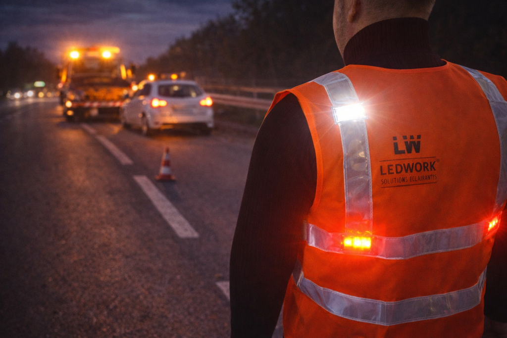 Gilet de sécurité réfléchissant – lumineux